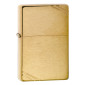 Zippo Accendino a Benzina Ricaricabile ed Antivento Brushed Brass Vintage with Slashes - mod. 240