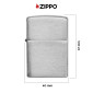 Immagine 4 - Zippo Accendino a Benzina Ricaricabile ed Antivento Armor Brushed