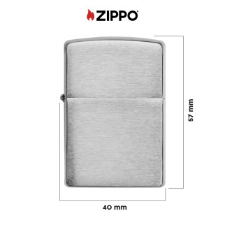 Zippo Accendino a Benzina Ricaricabile ed Antivento Armor Brushed