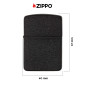 Immagine 4 - Zippo Accendino a Benzina Ricaricabile ed Antivento Black Crackle