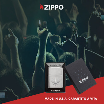 Zippo Accendino a Benzina Ricaricabile ed Antivento con Fantasia