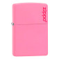 Zippo Accendino a Benzina Ricaricabile ed Antivento con Fantasia Pink Matte Zippo Logo - mod. 238ZL [TERMINATO]