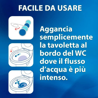 Bref Power Activ 4 Funzioni Tavoletta Igienizzante WC Effetto Anticalcare Profumo Ocean o Pine - 1