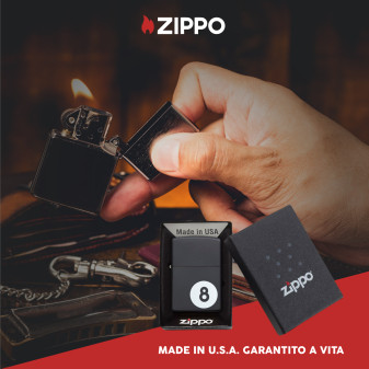 Zippo Accendino a Benzina Ricaricabile ed Antivento con Fantasia