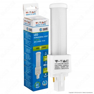 V-Tac VT-2046 Lampadina LED G24 6W Tower Horizontal Light - SKU 7210