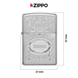 Zippo Accendino a Benzina Ricaricabile ed Antivento con Fantasia