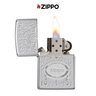 Zippo Accendino a Benzina Ricaricabile ed Antivento con Fantasia