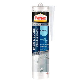 Pattex Bagni e Cucine Silicone Rapido Trasparente Multimateriale -