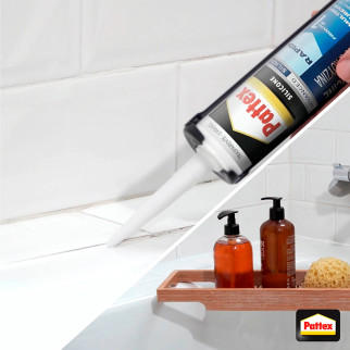 Pattex Bagni e Cucine Silicone Rapido Trasparente Multimateriale -