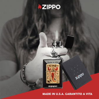 Zippo Accendino Fusion a Benzina Ricaricabile ed Antivento con
