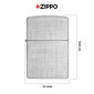 Immagine 4 - Zippo Accendino a Benzina Ricaricabile ed Antivento Linen Weave -