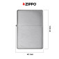 Immagine 4 - Zippo Accendino a Benzina Ricaricabile ed Antivento Brushed Chrome Vintage with Slashes - mod. 230 [TERMINATO]