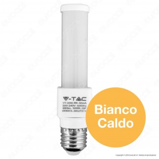 V-Tac VT-2046 Lampadina LED E27 6W Tower Horizontal Light - SKU 7211