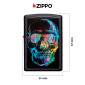Immagine 4 - Zippo Accendino a Benzina Ricaricabile ed Antivento con Fantasia Colorful Skull - mod. 28042