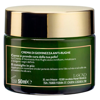 Tesori di Provenza Crema di Giovinezza Anti Rughe per Viso con Olio d'Oliva Biologico - Barattolo