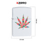 Immagine 4 - Zippo Accendino a Benzina Ricaricabile ed Antivento con Fantasia Floral Leaf Design - mod. 29730