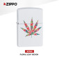 Immagine 2 - Zippo Accendino a Benzina Ricaricabile ed Antivento con Fantasia Floral Leaf Design - mod. 29730