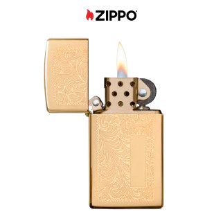 Zippo Accendino Slim a Benzina Ricaricabile ed Antivento con Fantasia