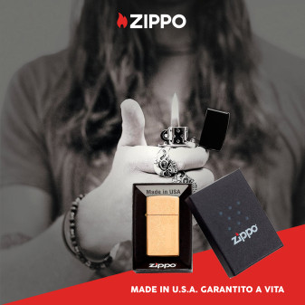 Zippo Accendino Slim a Benzina Ricaricabile ed Antivento con Fantasia