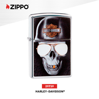 Accendino Zippo 29739 Harley-Davidson Antivento Ricaricabile