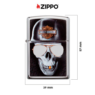 Accendino Zippo 29739 Harley-Davidson Antivento Ricaricabile