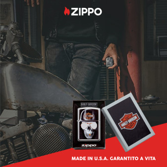 Accendino Zippo 29739 Harley-Davidson Antivento Ricaricabile