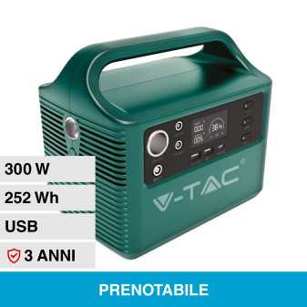 V-Tac VT-303 Accumulatore Portatile al Litio 252Wh 300W Ricaricabile...