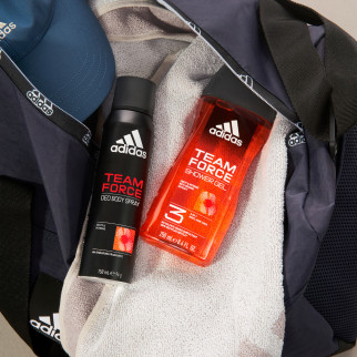 Adidas Team Force Shower Gel Bagnoschiuma 3in1 per Corpo Capelli e