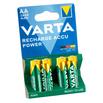 Varta Rechargeable Accu Power 2600mAh Pile Ricaricabili Stilo AA -
