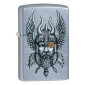 Zippo Accendino a Benzina Ricaricabile ed Antivento con Fantasia Viking Warrior Design - mod. 29871