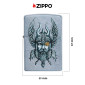 Immagine 4 - Zippo Accendino a Benzina Ricaricabile ed Antivento con Fantasia Viking Warrior Design - mod. 29871