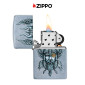 Immagine 5 - Zippo Accendino a Benzina Ricaricabile ed Antivento con Fantasia Viking Warrior Design - mod. 29871