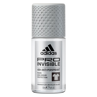 Adidas Pro Invisible Deodorante Roll-On Uomo Anti-Traspirante 48H - Flacone...