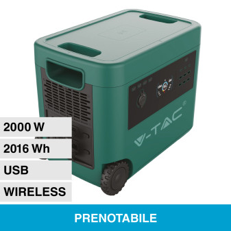 V-Tac VT-2002 Accumulatore Portatile LiFePO4 2016Wh 2000W