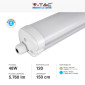 Immagine 4 - V-Tac VT-1574 Tubo LED Plafoniera 48W Lampadina SMD IP65 150cm