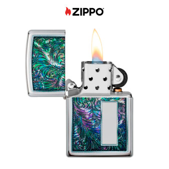Zippo Accendino a Benzina Ricaricabile ed Antivento con Fantasia