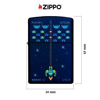 Zippo Accendino a Benzina Ricaricabile ed Antivento con Fantasia
