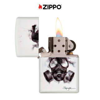 Zippo Accendino a Benzina Ricaricabile ed Antivento con Fantasia