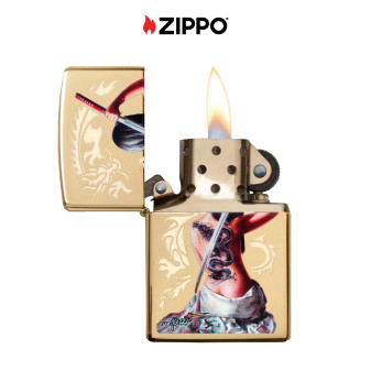 Zippo Accendino a Benzina Ricaricabile ed Antivento con Fantasia Mazzi - mod. 29668