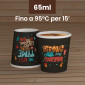 Immagine 2 - Bicchierini da Caffè in Carta Riciclabile con Fantasia StrongLifeCUP da 65ml - Confezione da 50