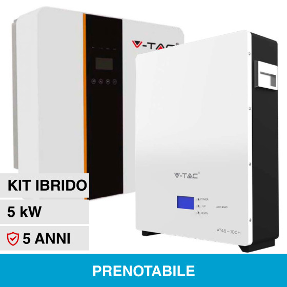 KIT 6.15KW Pannelli solari fotovoltaici 410W IP68 + Invertermonofase +  Batteria LIFEPO4