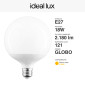 Immagine 2 - Ideal Lux Lampadina LED E27 18W Bulb G120 Globo SMD - mod. 151786