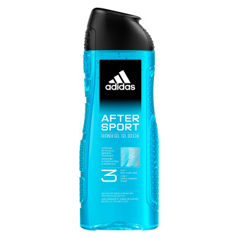 Adidas After Sport Shower Gel Bagnoschiuma 3in1 per Corpo Capelli e