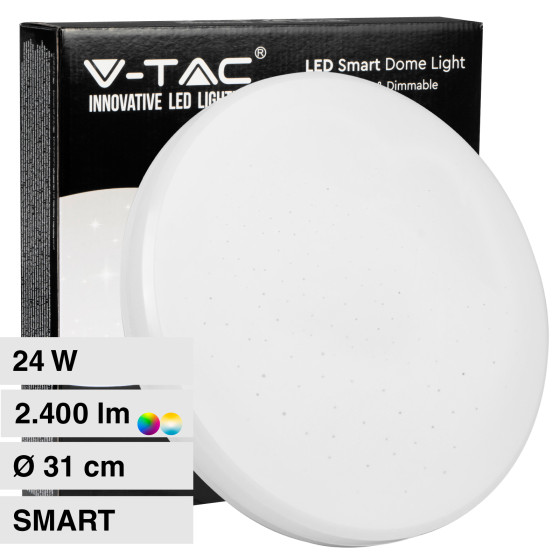 V-Tac Smart VT-5184 Plafoniera LED Rotonda 24W SMD RGB+W V-Tac Smart VT-5184 Plafoniera LED Rotonda 24W SMD RGB+W