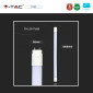 Immagine 8 - V-Tac Pro VT-151 SMD Tubo LED Nano Plastic T8 G13 20W Lampadina