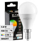 V-Tac Smart VT-5154 Lampadina LED Wi-Fi E14 4.8W Bulb P45 MiniGlobo SMD RGB+W Changing Color CCT Dimmerabile - SKU 212756