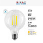Immagine 4 - V-Tac VT-2354 Lampadina LED E27 4W Bulb G95 Globo Filament in