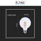 Immagine 8 - V-Tac VT-2344 Lampadina LED E27 4W Bulb G125 Globo Filament in