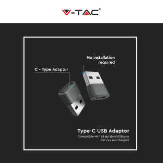 V-Tac VT-5319 Adattatore USB Type-C - SKU 7745