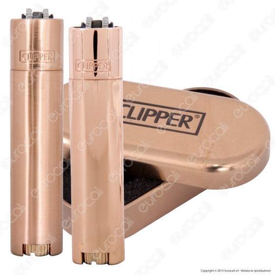 Clipper Metal Micro in Metallo Fantasia Gold Rose - 1 Accendino Clipper Metal Micro in Metallo Fantasia Gold Rose - 1 Accendino